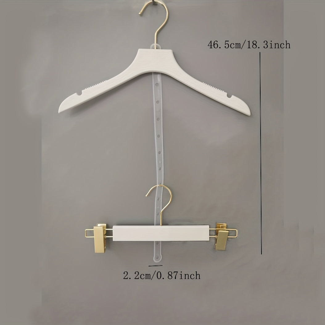 10pcs Clothing Hanger Clip Belt for Adults & Children