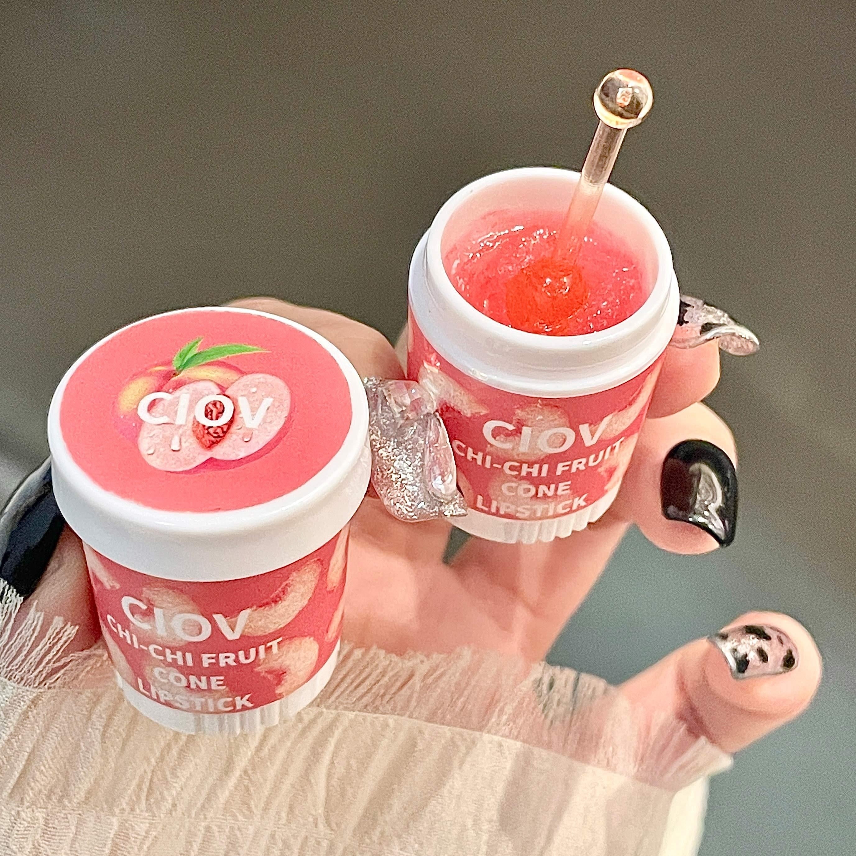 Fruit Flavored Lip Honey Avocado Peach Strawberry Water Crystal Jelly Lipstick