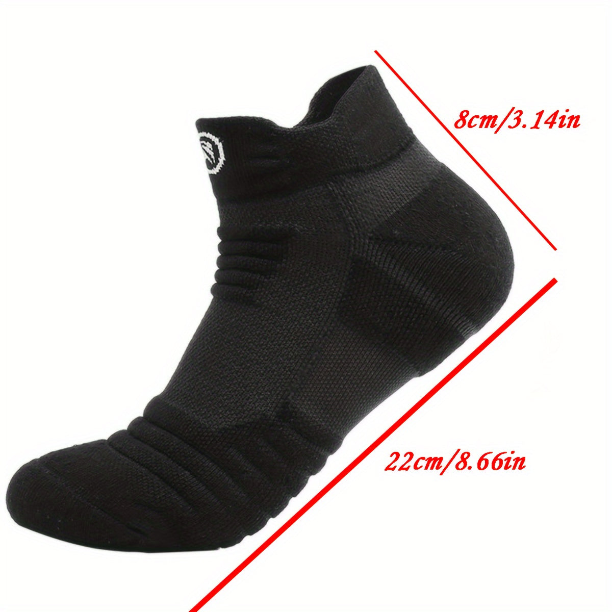 Men's Breathable Non-slip Athletic Ankle Socks 4-Pack