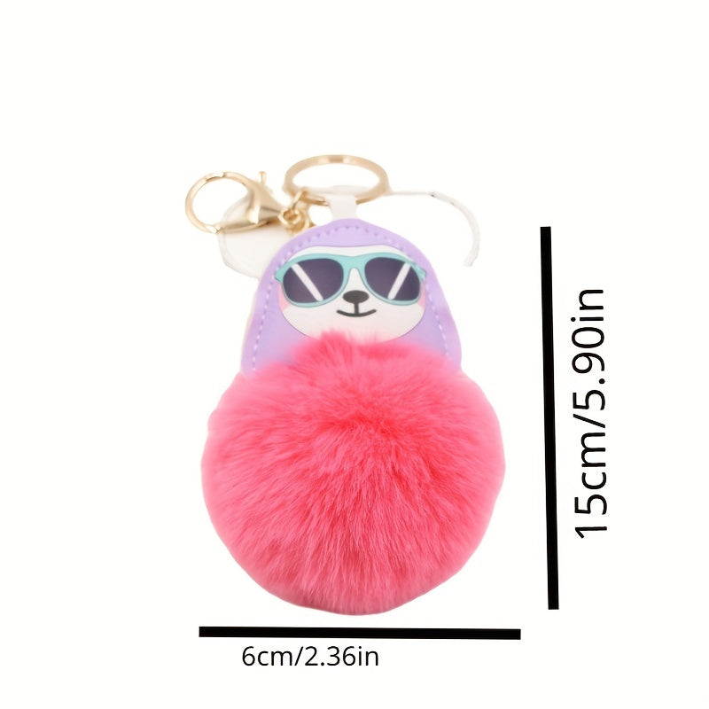 Pom Pom Pendant Car Key Pendant Plush Bag Charms
