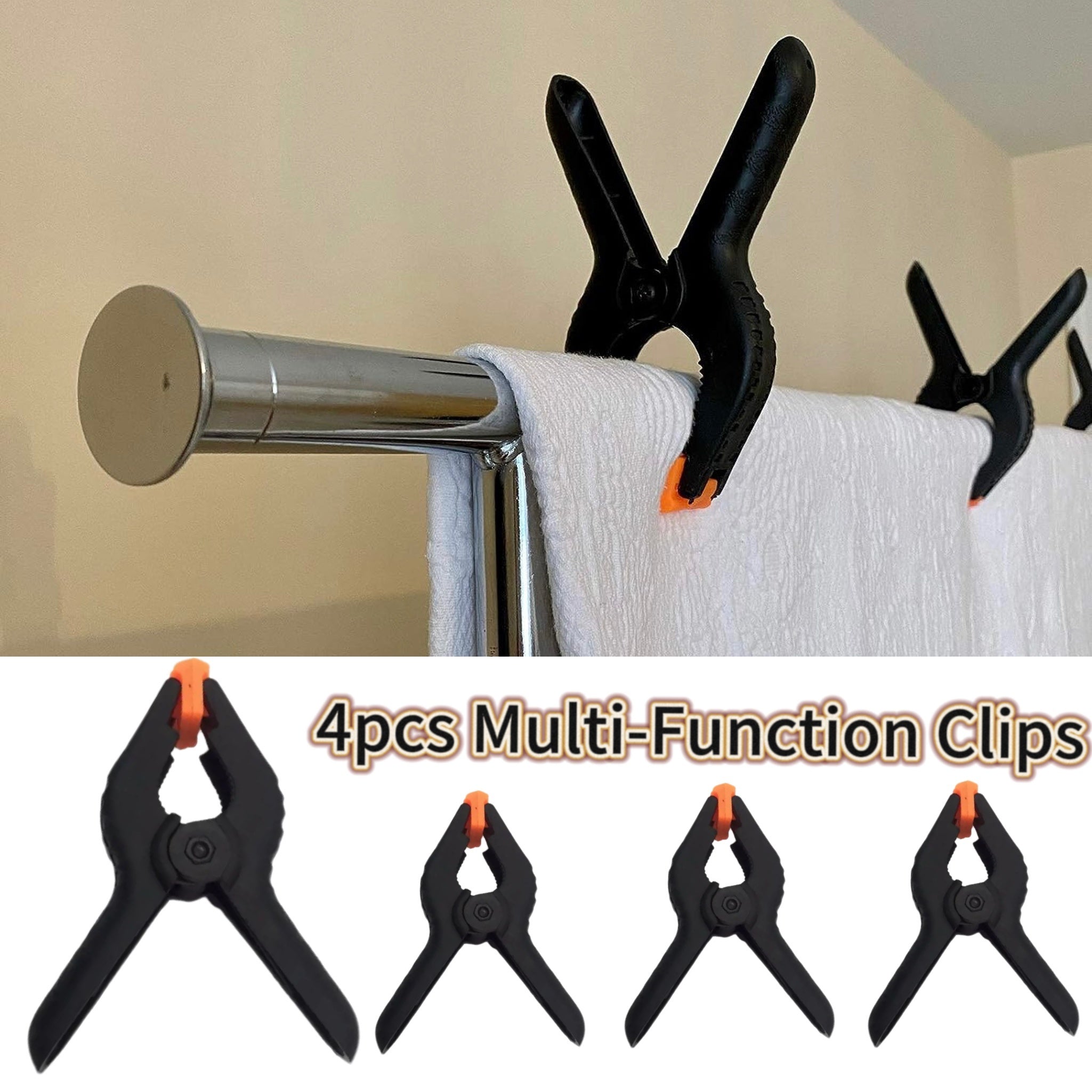 4pcs Plastic Spring Clamps Nylon Woodworking Clamps Retaining Clamps