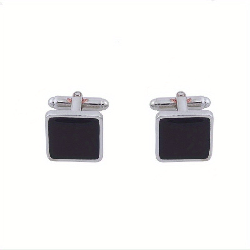 Geometric Square Cufflinks for Men