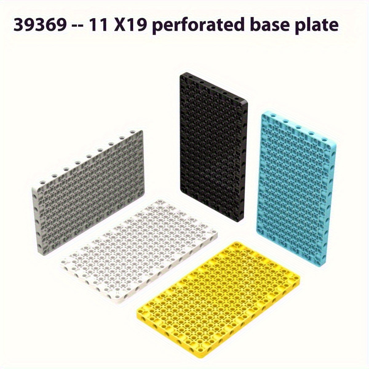 39369 Building Blocks 11x19 Technical Panel with Holes ABS Plastic Interlocking
