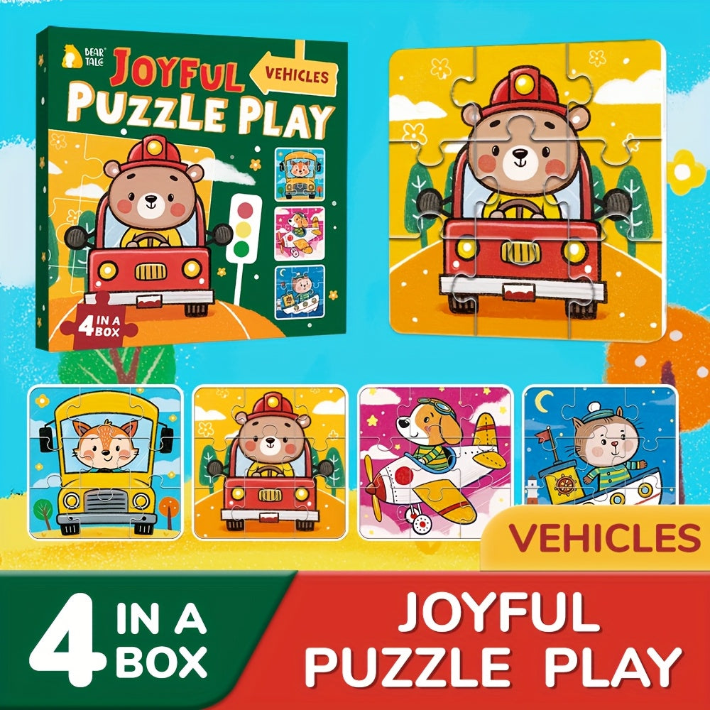 Colorful Cartoon Animals Family Jigsaw Puzzle Educational Toy for Christmas