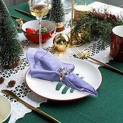 6pcs Polyester Napkin Solid Style Small Napkins For Dining Table Decor