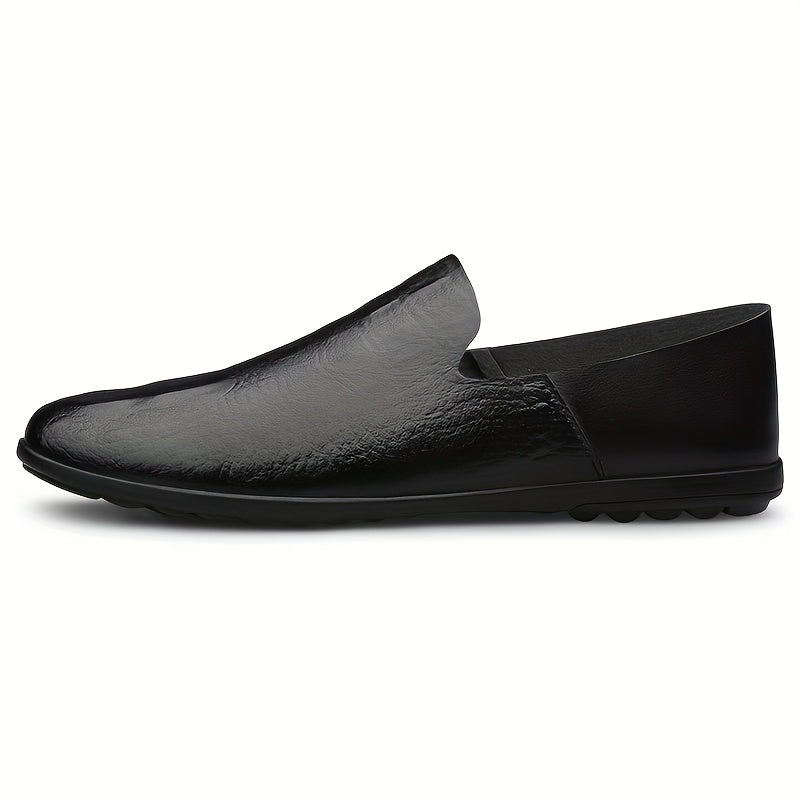 Men's PU Leather Loafer Shoes Slip On Non-slip Driving Shoes