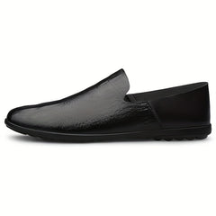 Men's PU Leather Loafer Shoes Slip On Non-slip Driving Shoes