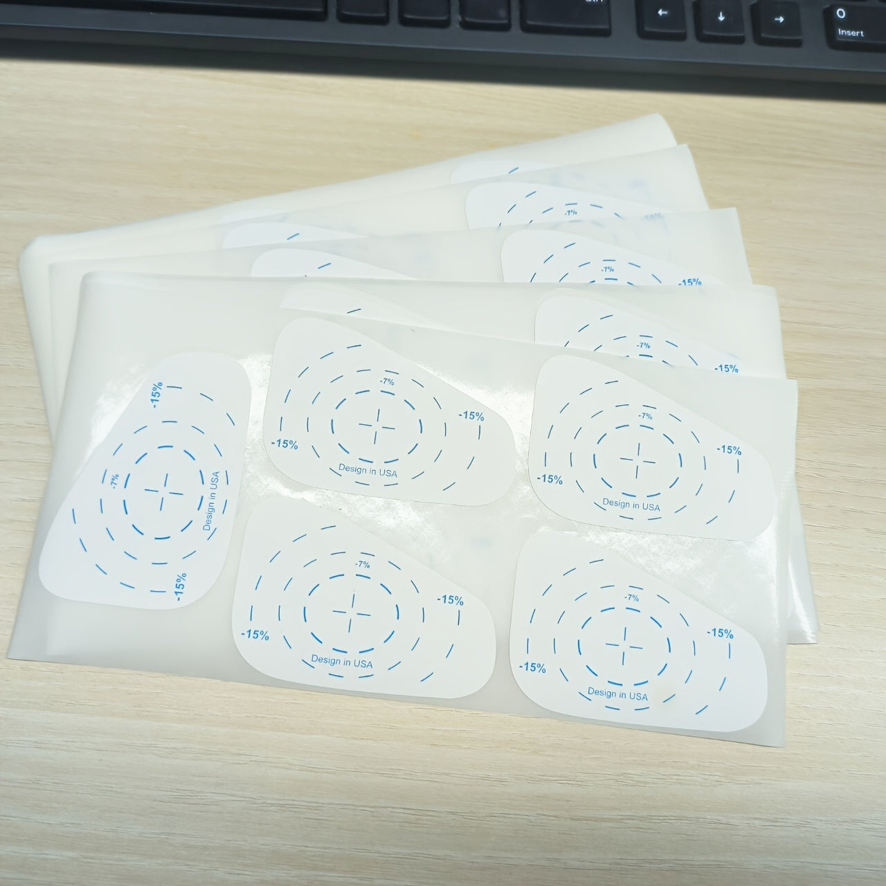 Waterproof Golf Centering Display Sticker - 125pcs