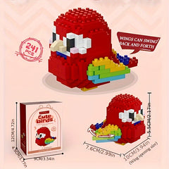 DIY Cartoon Bird Micro Particle Puzzle Building Blocks for Kids Boys and Girls