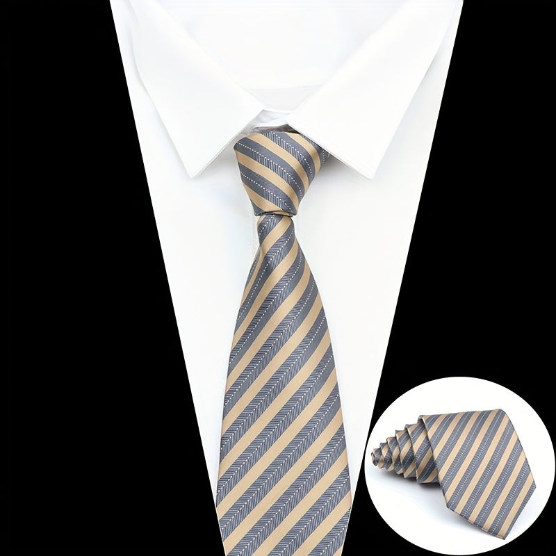 Men's Oblique Striped Tie for Business