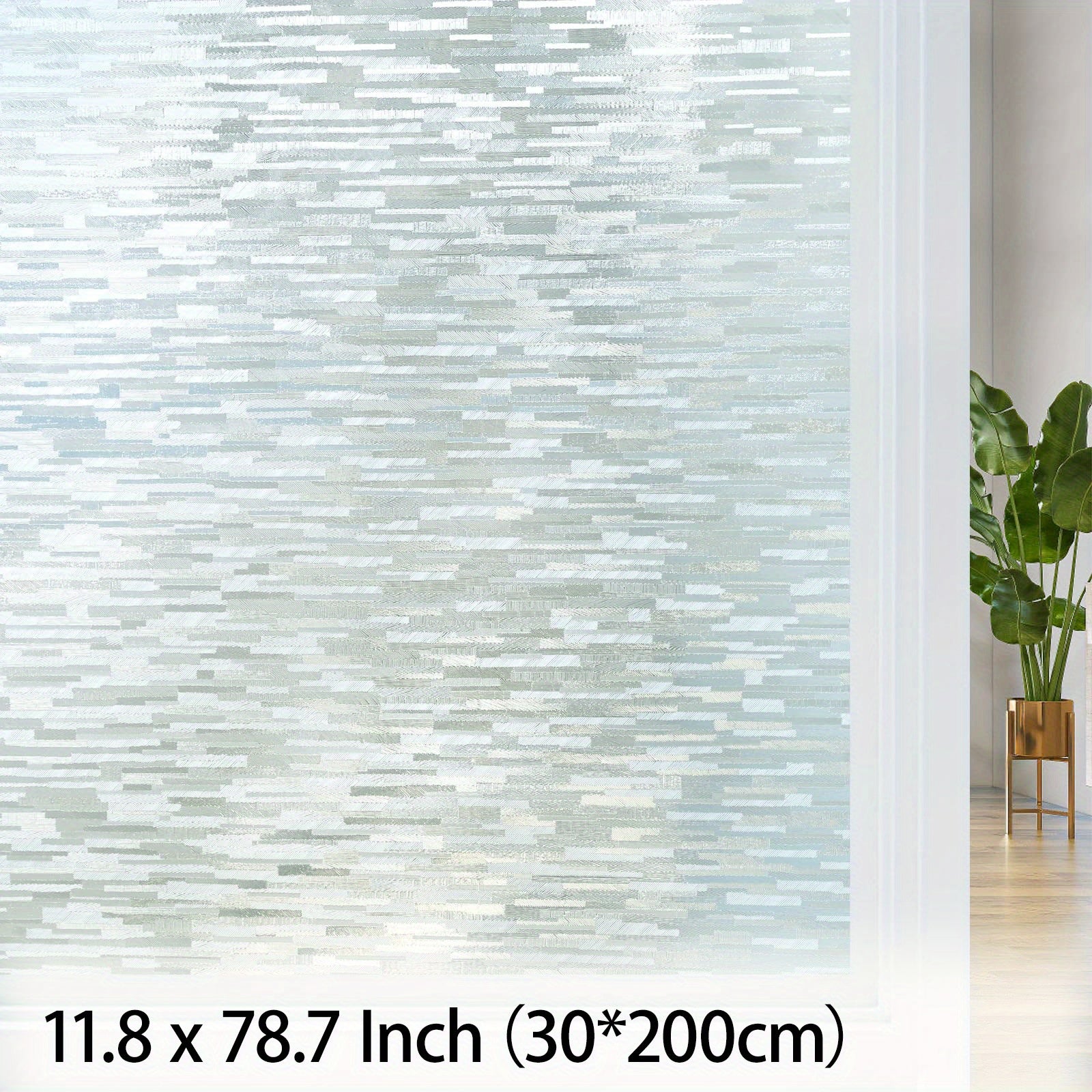 Frosted Glass Window Film Privacy Static Cling UV Blocking