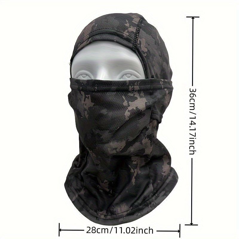 Camo Balaclava Hooded Face Mask in Khaki/CP