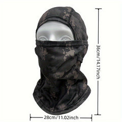 Camo Balaclava Hooded Face Mask in Khaki/CP