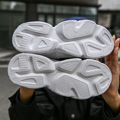 Women's Solid Mesh Sports Shoes Breathable Thick Soles Training Shoes
