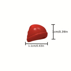 6pcs Mini Building Block Christmas Hat DIY Toy Set