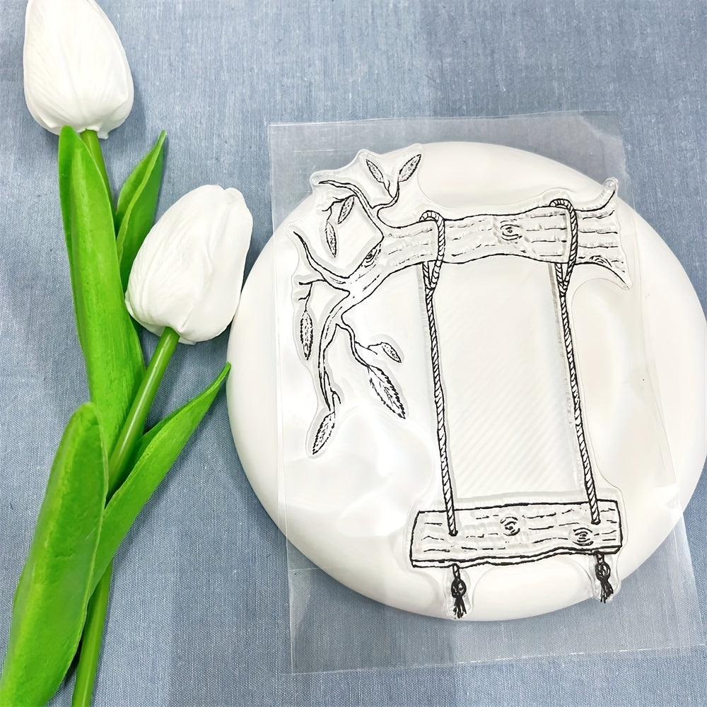 Transparent Swing Background Stamp