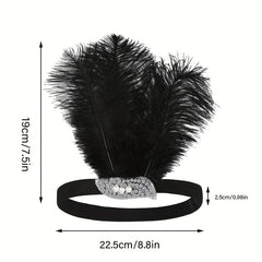 Feather Headband Female Halloween Party Hair Accessory