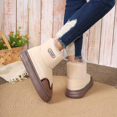 Women's Winter Snow Short Boots Plus Velvet Thick Warm Anti Slip Wear Resistant