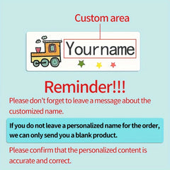 Customized Name Stickers Waterproof Stain proof Wear resistant And Tear proof