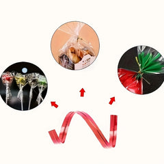 800pcs Bread Pastry Toast Bag Wire Binding Rope Food Packaging Sealing Tape