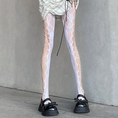 Fishnet Tights High Waist Mesh Pantyhose Women's Stockings