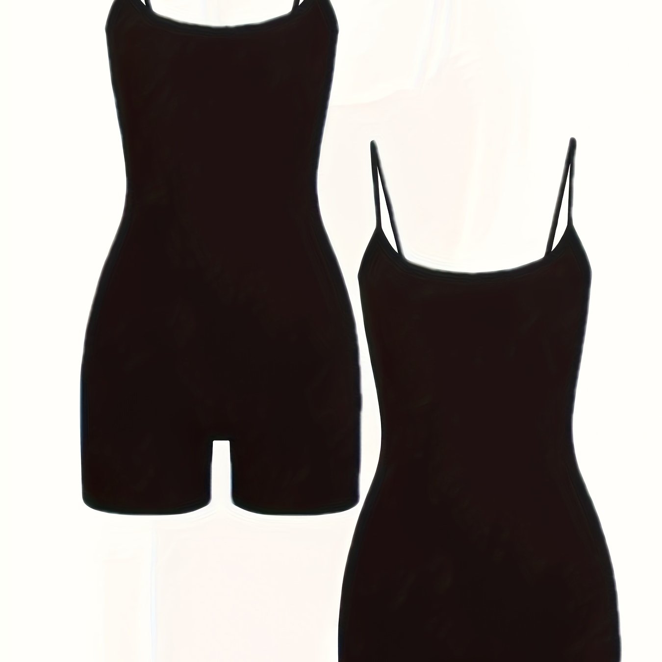 Solid Yoga Cami Romper Quick Drying Fitness Jumpsuit Women Activewear