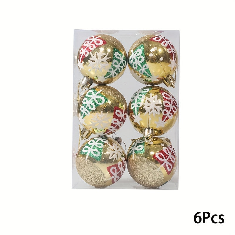 6pcs Hand-painted Christmas Ball Decoration
