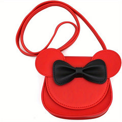 Girls Bow Knot Crossbody Bag Coin Purse Shoulder Strap Flap Kids Accessories