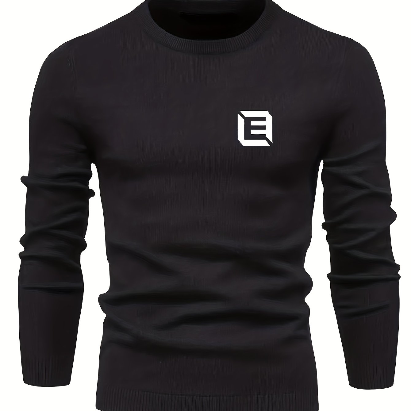 Men's Warm Crew Neck Pullover Sweater for Fall Winter