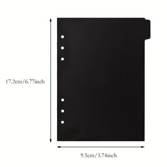 A6 Cardboard Index Page Classification Separator Loose Leaf Journal Paper