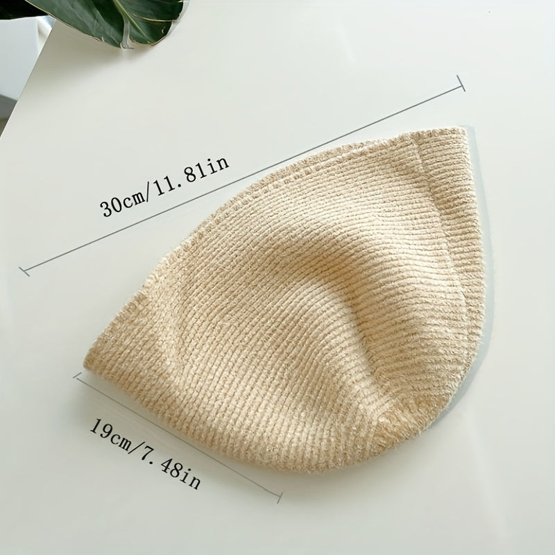 Kids Knitted Plain Basin Hat for Autumn/Winter