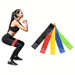 5pcs Yoga Resistance Bands Fitness Stretching Rope with Labels