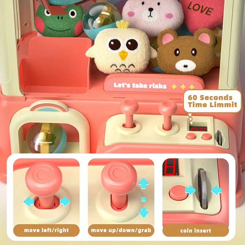 Claw Machine Toy For Boys & Girls Coin Operated Gashapon Machine
