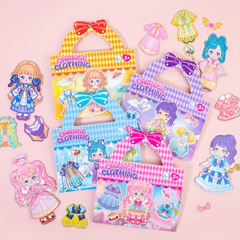 Princess Dress Up Fridge Sticker Toy