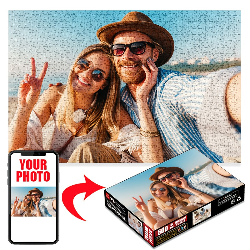 Custom Wooden Puzzle Photo Painting Personalized Portrait Gift