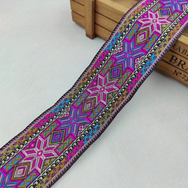 Vintage Jacquard Lace Ribbon Trim Embroidered Sewing Polyester Lace Ribbon