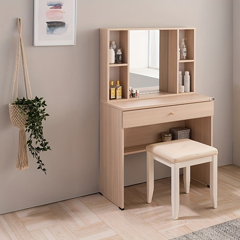 Modern Solid Wood Dressing Stool Makeup Chair