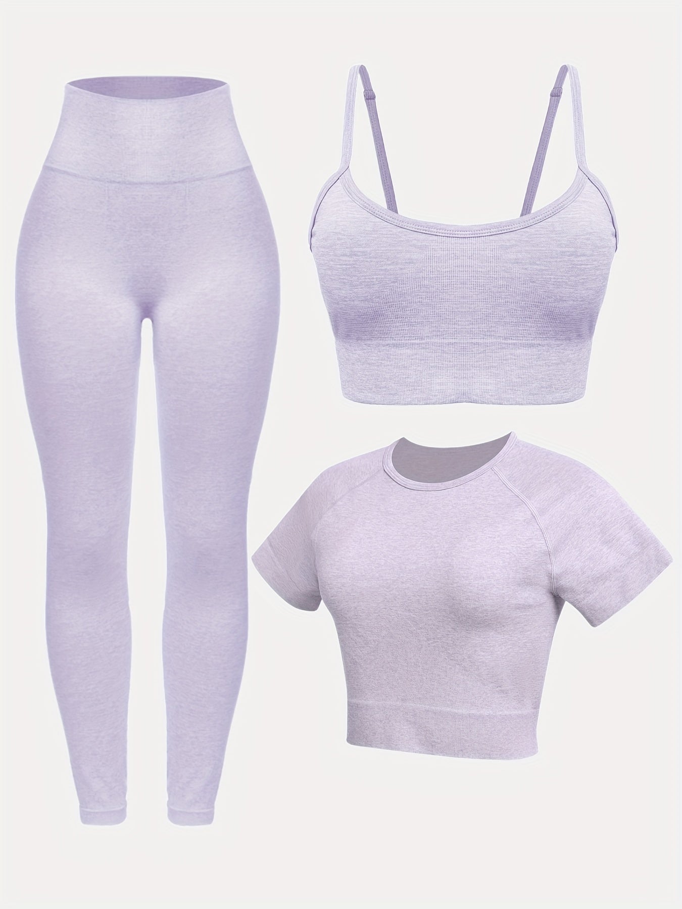 3-Piece Yoga Sports Set for Women's Fitness Gym & Yoga