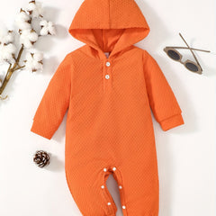 Baby Boys Knitted Hooded Long Sleeve Jumpsuit Kids Romper
