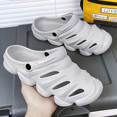 Unisex Grey Clogs Garden Shoes Lightweight Sandals