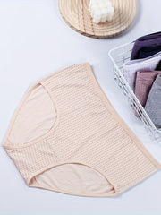 4 Pack Plus Size Pin Dot Print Panties Set