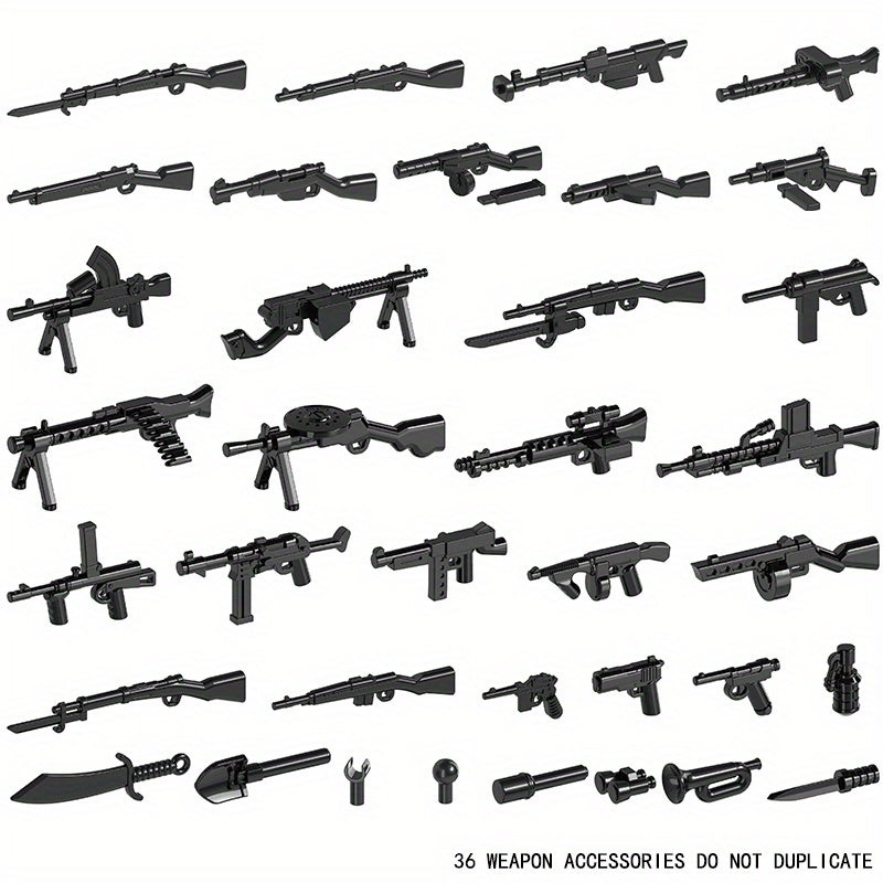 Military Minifigures Building Blocks Weapon Accessories Equipment Bag