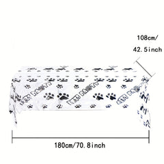 Dog Paw Prints Party Supplies Set