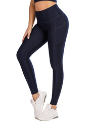 High Waist Breathable Fitness Workout Yoga Pants With Phone Pockets