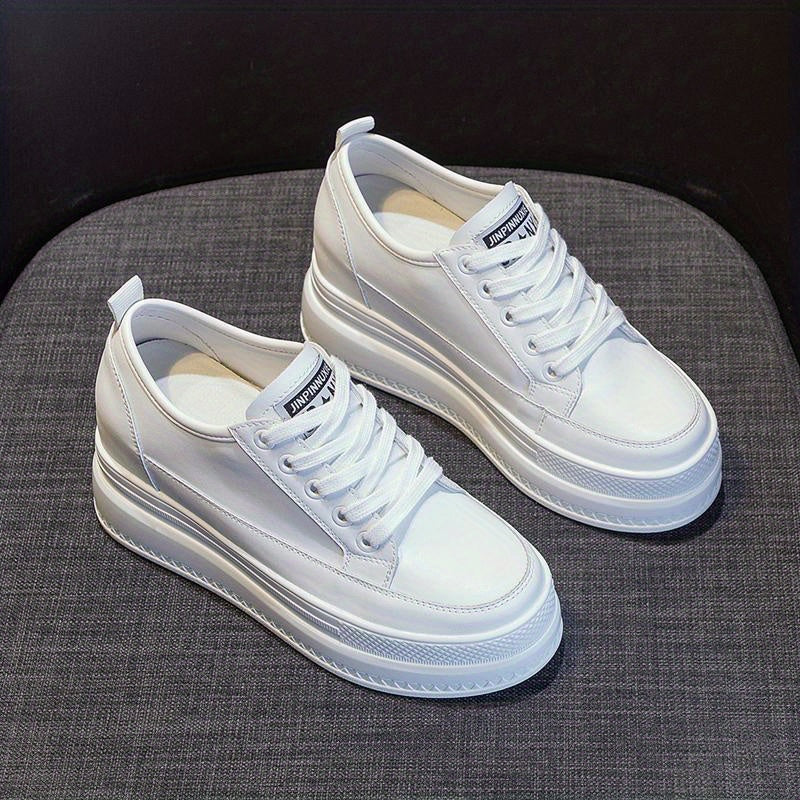 Women's Platform Skate Shoes Height Increasing Low Top Sneakers