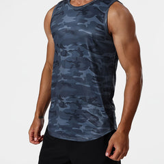 Men's Camo Tank Top for Summer Fitness & Workouts