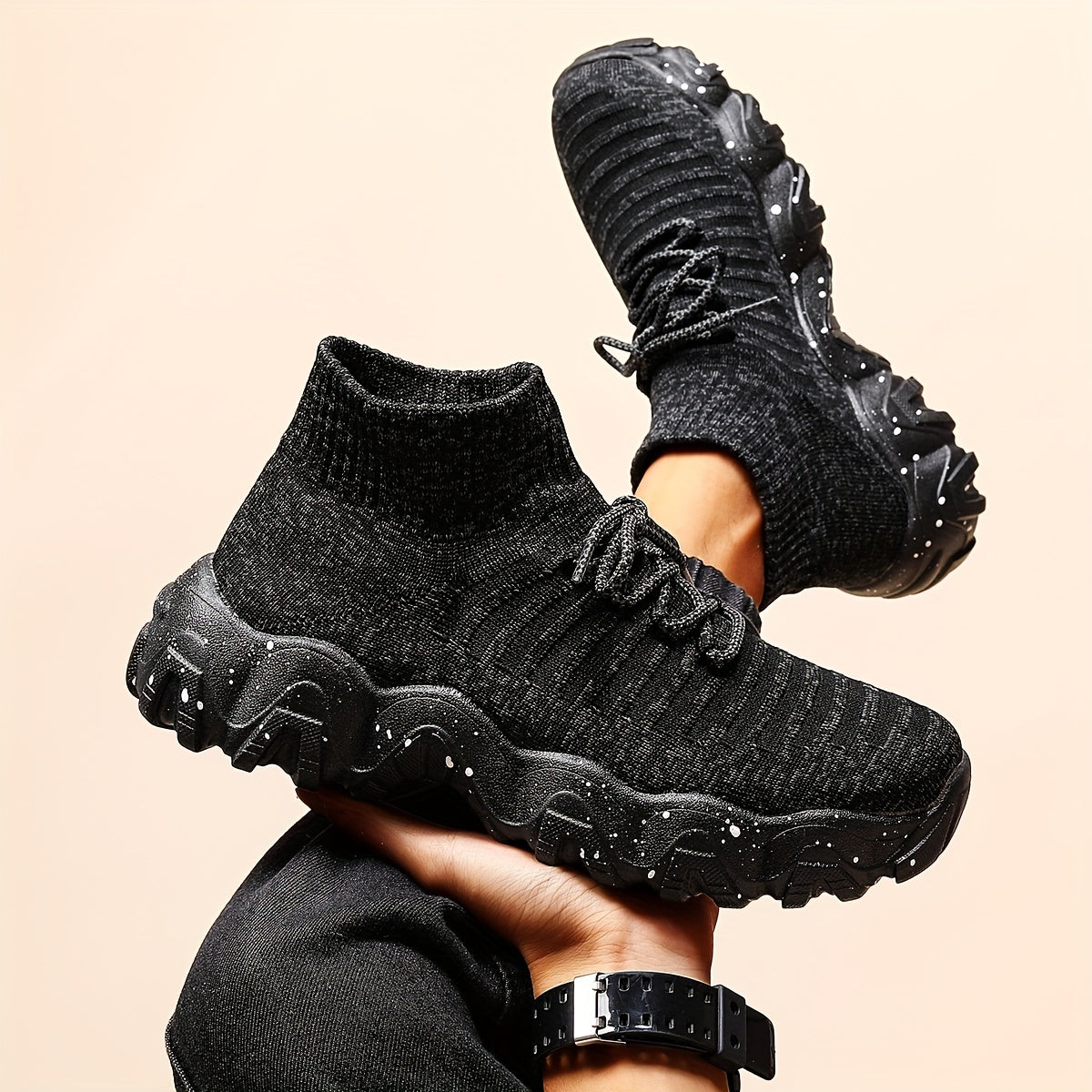 Men's Plus Size Running Shoes Breathable Non Slip Sneakers