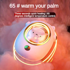 Cartoon Hand Warmer USB Rechargeable for Men Women Christmas Gift