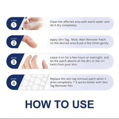 144PCS Skin Tag Remover Patches With Natural Ingredients