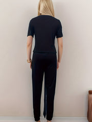 Letter Print Lounge Set Women's Loungewear